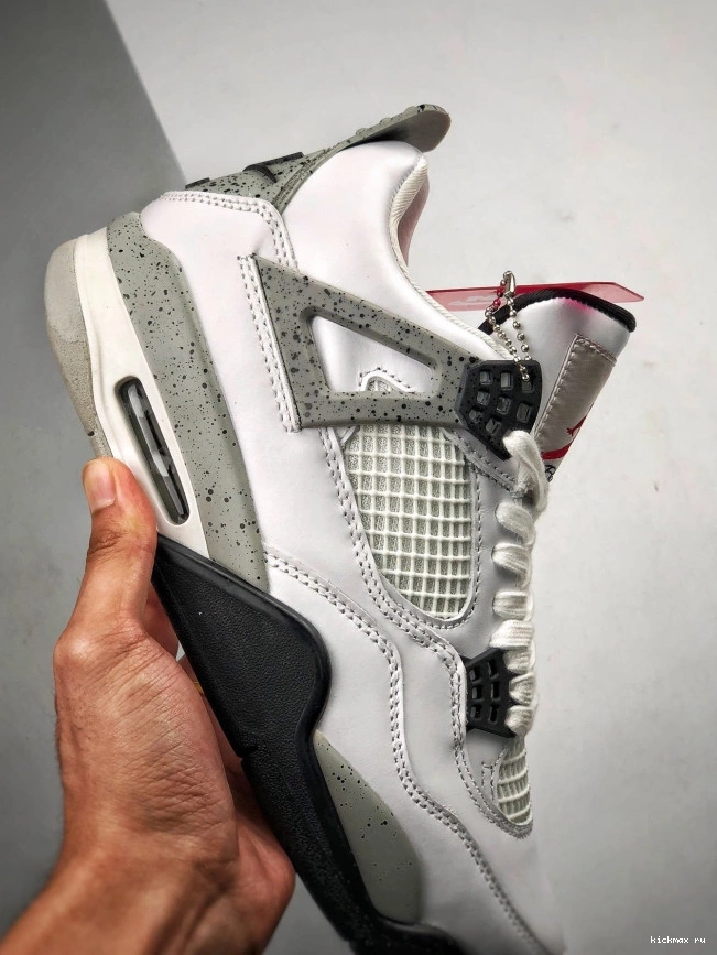 Rep MAX OG Air 4 (nike) White Jordan 840606-192 Cement 0715